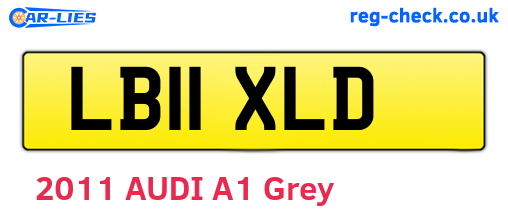 LB11XLD are the vehicle registration plates.