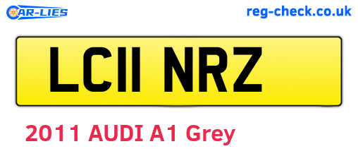 LC11NRZ are the vehicle registration plates.