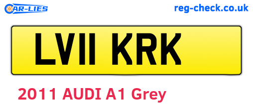 LV11KRK are the vehicle registration plates.