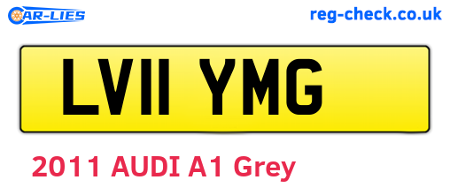 LV11YMG are the vehicle registration plates.