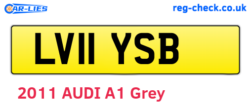 LV11YSB are the vehicle registration plates.