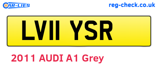 LV11YSR are the vehicle registration plates.