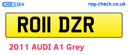 RO11DZR are the vehicle registration plates.
