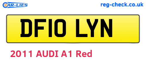 DF10LYN are the vehicle registration plates.