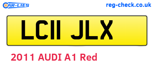 LC11JLX are the vehicle registration plates.