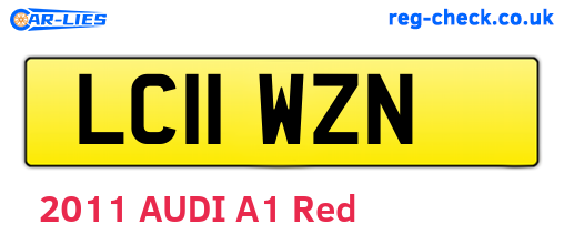LC11WZN are the vehicle registration plates.
