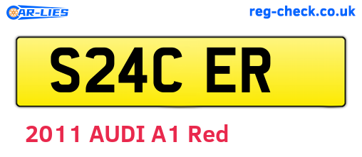 S24CER are the vehicle registration plates.