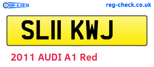 SL11KWJ are the vehicle registration plates.