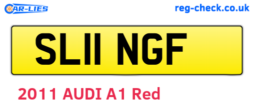 SL11NGF are the vehicle registration plates.