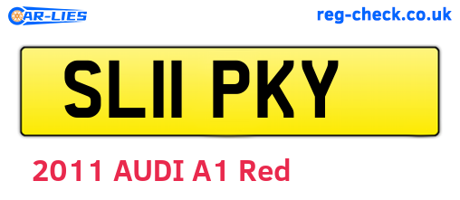 SL11PKY are the vehicle registration plates.