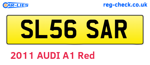 SL56SAR are the vehicle registration plates.