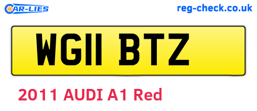 WG11BTZ are the vehicle registration plates.