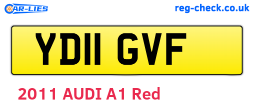 YD11GVF are the vehicle registration plates.