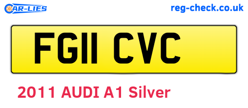FG11CVC are the vehicle registration plates.