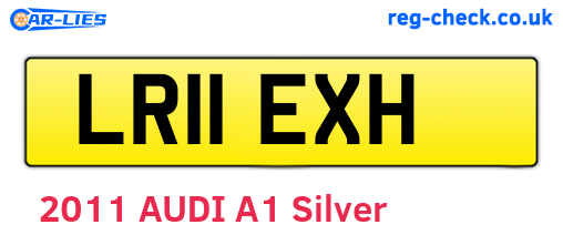 LR11EXH are the vehicle registration plates.
