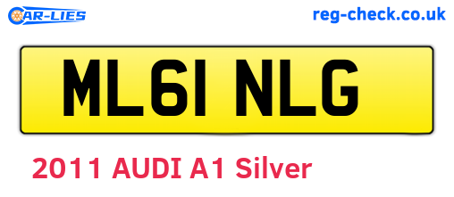 ML61NLG are the vehicle registration plates.