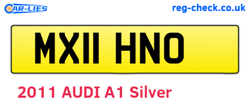 MX11HNO are the vehicle registration plates.