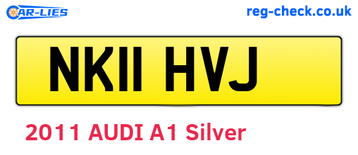 NK11HVJ are the vehicle registration plates.