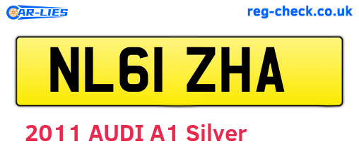 NL61ZHA are the vehicle registration plates.