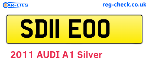 SD11EOO are the vehicle registration plates.