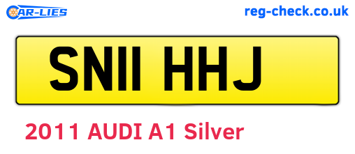 SN11HHJ are the vehicle registration plates.