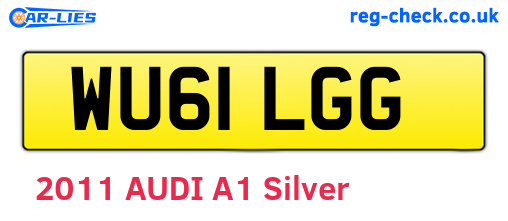 WU61LGG are the vehicle registration plates.