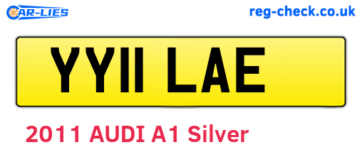 YY11LAE are the vehicle registration plates.