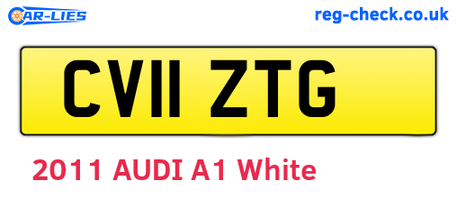 CV11ZTG are the vehicle registration plates.