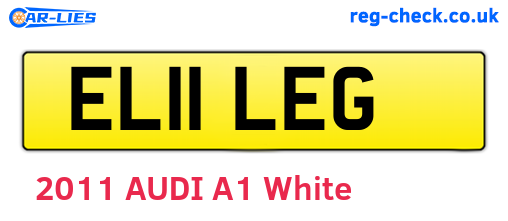 EL11LEG are the vehicle registration plates.