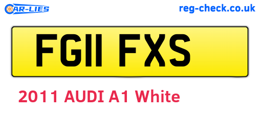 FG11FXS are the vehicle registration plates.