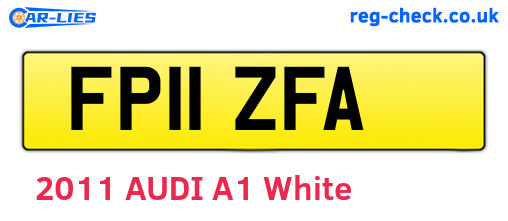 FP11ZFA are the vehicle registration plates.