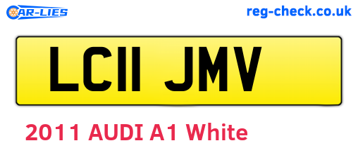 LC11JMV are the vehicle registration plates.