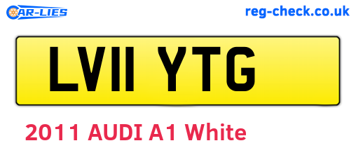 LV11YTG are the vehicle registration plates.