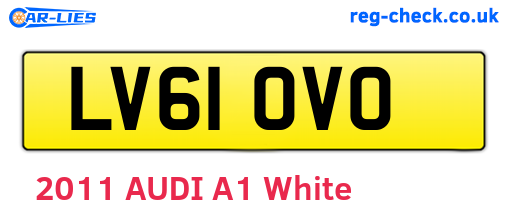 LV61OVO are the vehicle registration plates.