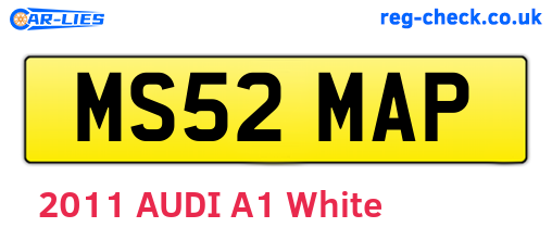 MS52MAP are the vehicle registration plates.