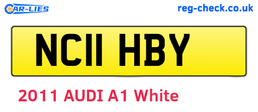 NC11HBY are the vehicle registration plates.