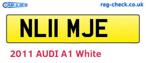 NL11MJE are the vehicle registration plates.