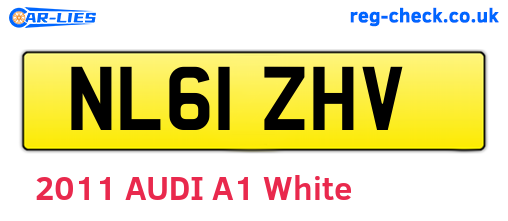 NL61ZHV are the vehicle registration plates.
