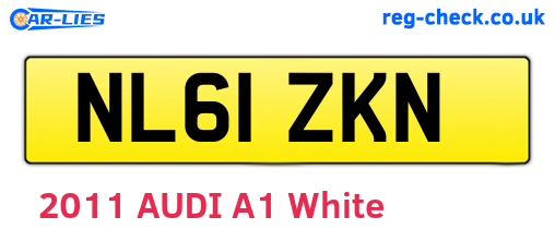 NL61ZKN are the vehicle registration plates.
