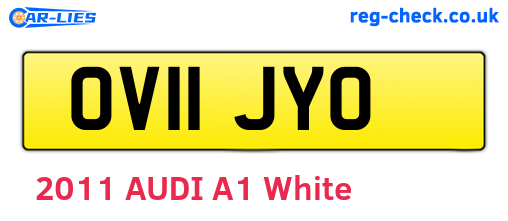 OV11JYO are the vehicle registration plates.