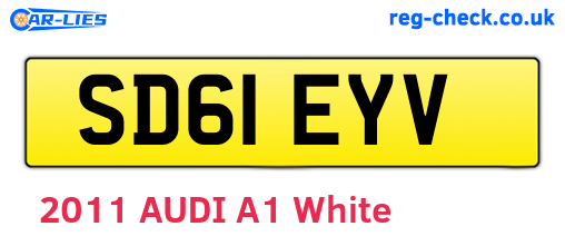 SD61EYV are the vehicle registration plates.