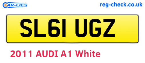 SL61UGZ are the vehicle registration plates.