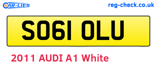 SO61OLU are the vehicle registration plates.