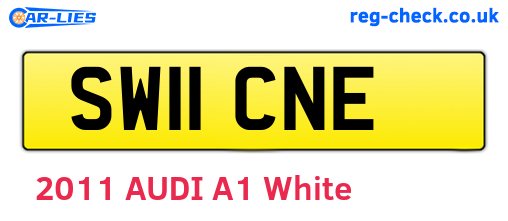 SW11CNE are the vehicle registration plates.