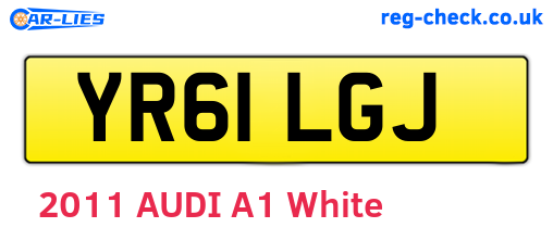 YR61LGJ are the vehicle registration plates.