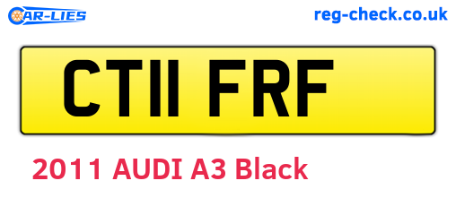CT11FRF are the vehicle registration plates.