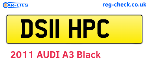 DS11HPC are the vehicle registration plates.
