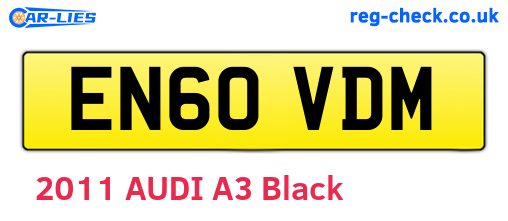 EN60VDM are the vehicle registration plates.
