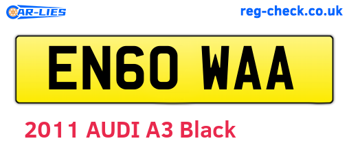 EN60WAA are the vehicle registration plates.