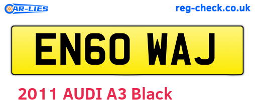 EN60WAJ are the vehicle registration plates.